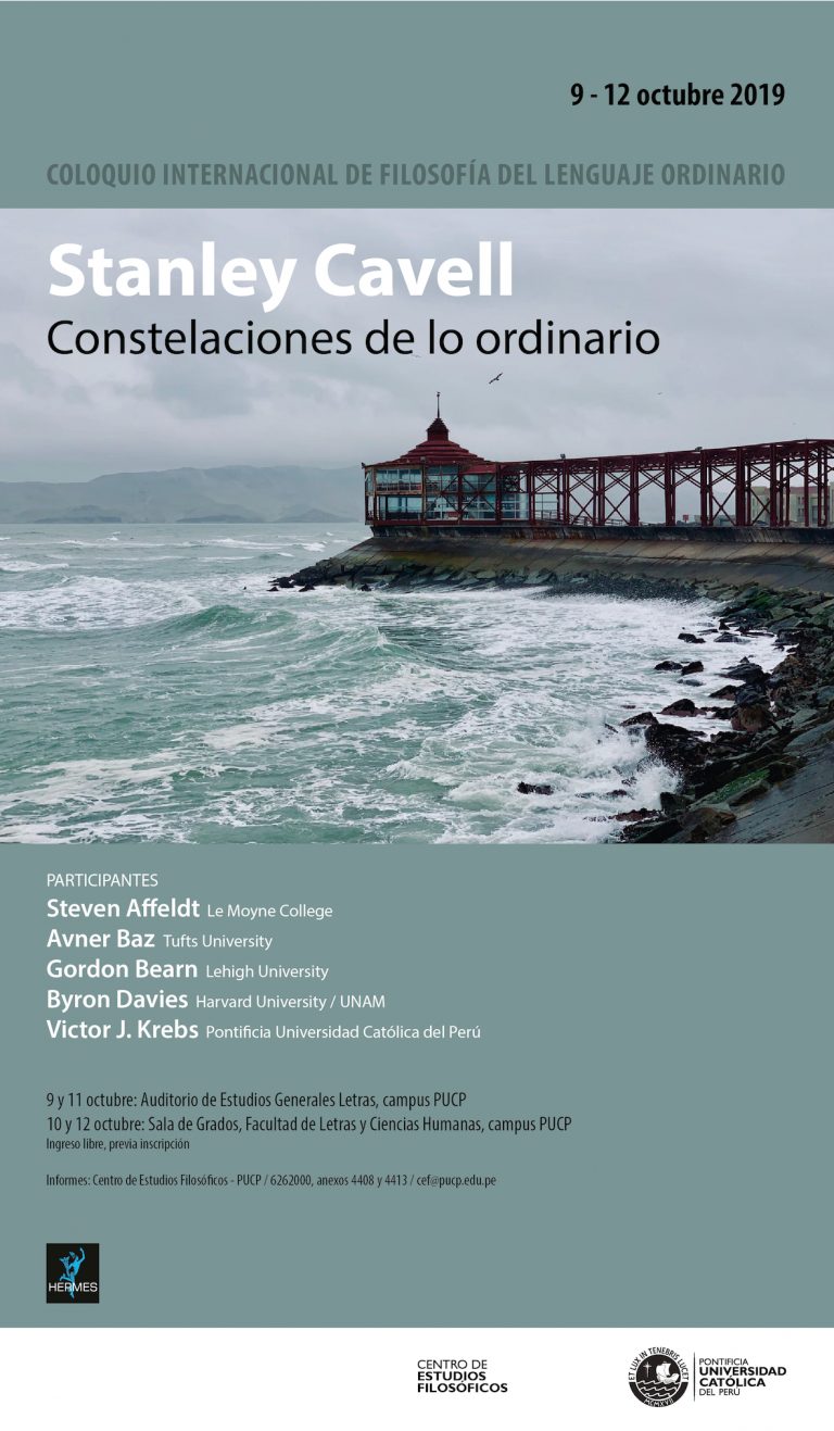 Coloquio internacional «Stanley Cavell: constelaciones de lo ordinario»