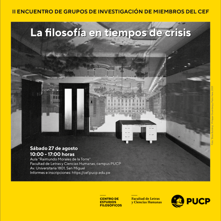 II Encuentro de Grupos de Investigación: “La filosofía en tiempos de crisis”